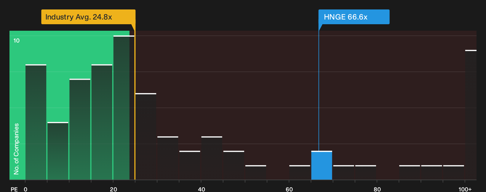 NYSE:HNGE P/E Ratio as at Sep 2026
