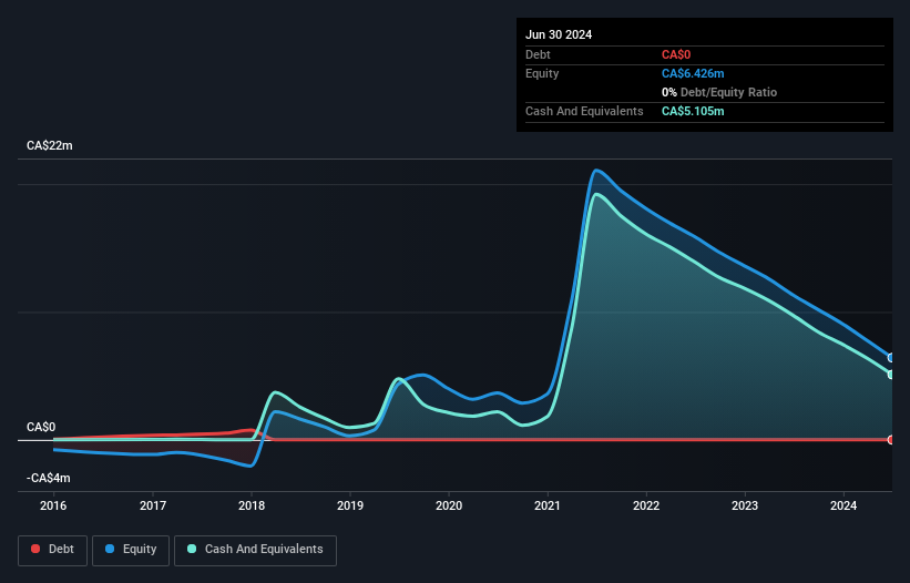 TSXV:YNV Debt to Equity History and Analysis as at Dec 2024