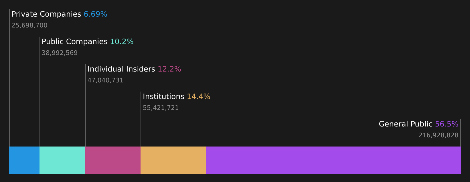 TSXV:NFG Ownership Breakdown as at Aug 2026