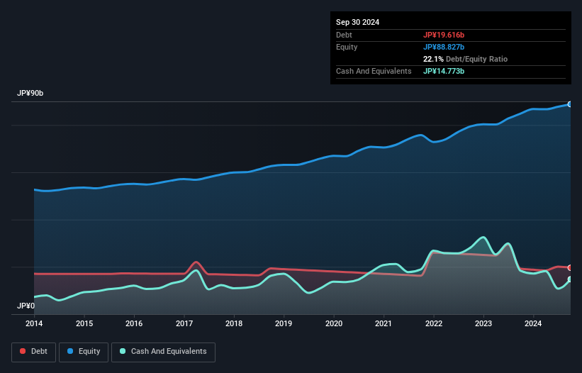 TSE:9672 Debt to Equity as at Dec 2024