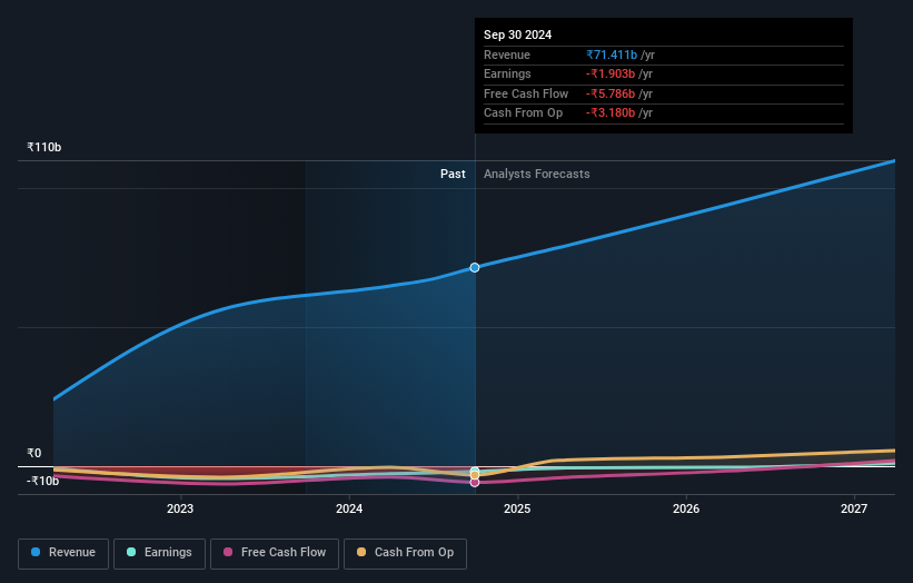 NSEI:FIRSTCRY Earnings and Revenue Growth as at Nov 2024