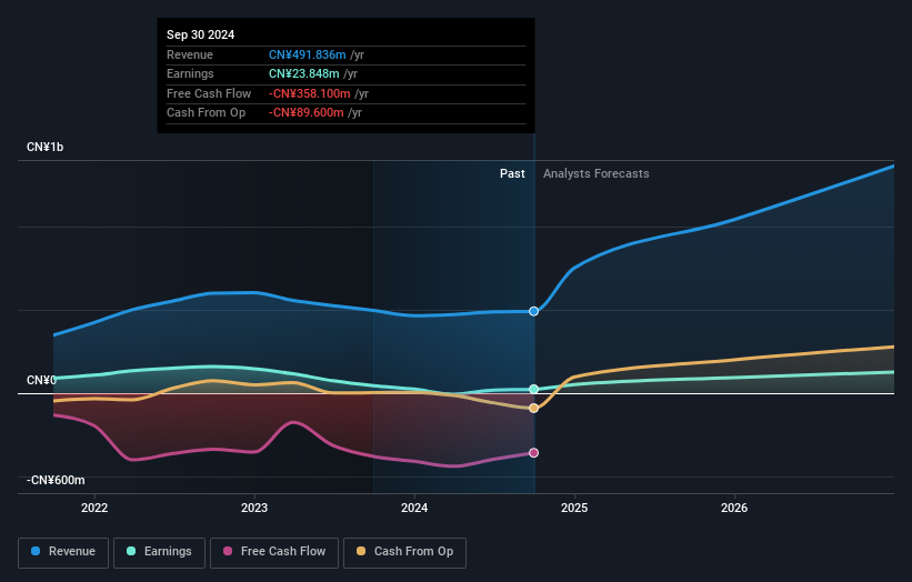 SHSE:688733 Earnings and Revenue Growth as at Nov 2025