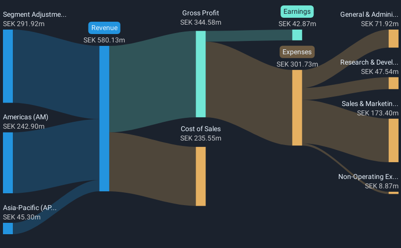 OM:NETI B Revenue & Expenses Breakdown as at May 2025