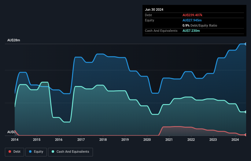 ASX:SPZ Debt to Equity History and Analysis as at Dec 2024