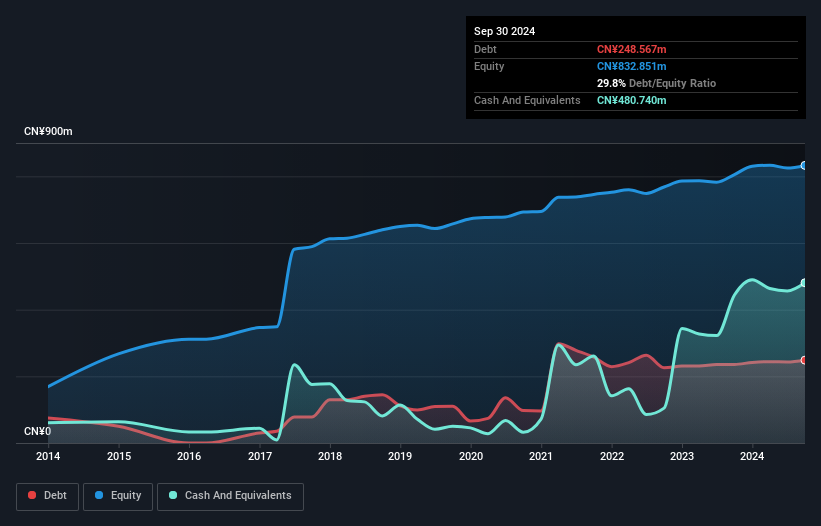 SZSE:300651 Debt to Equity as at Dec 2024