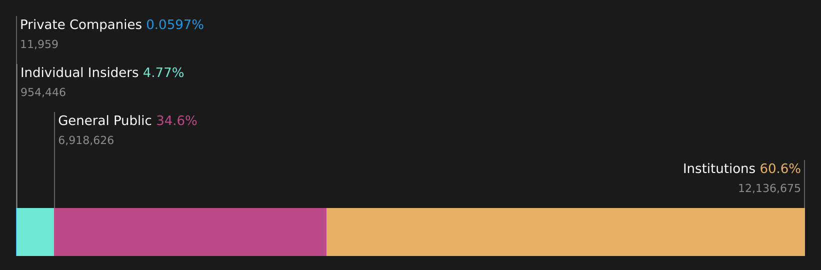 DSP Ownership Breakdown as at Jun 2025